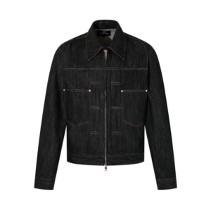 Wholesale Custom Deconstructed Washed Denim Jacket with Visible Stitching Factory Bulk Customizable