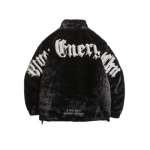 Wholesale Custom Letter Embroidery Fleece Stand Collar Padded Jacket Factory Bulk Customizable