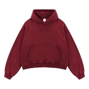New Styles Customized Heavyweight Boxy Men Hoodies Cotton Unisex Thick Comfortable Stylish Acid Wash Distressed Hoodies
